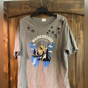 Distressed Graphic Tee